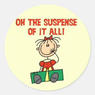 Christmas Suspense Tshirts and Gifts Classic Round Sticker
