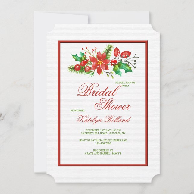 Christmas Swag Invitation (Front)