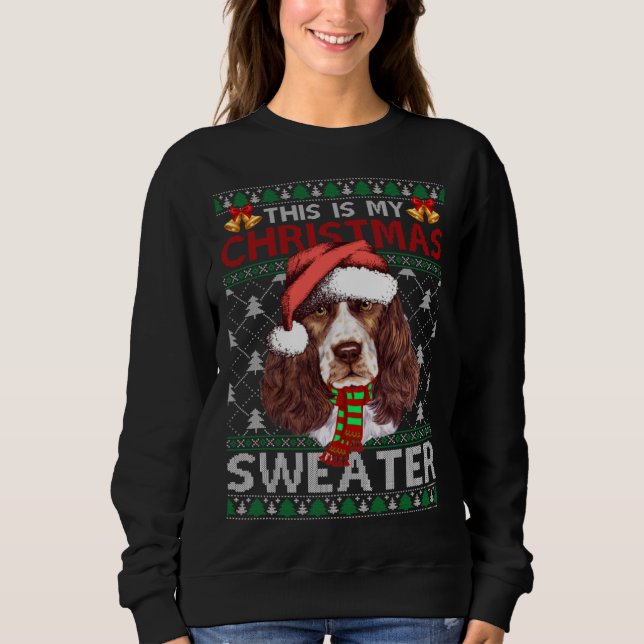 Christmas Sweater Christmas Santa English Springer (Front)