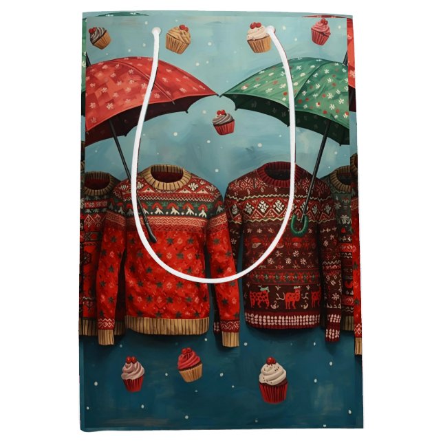 Christmas Sweater Gift Bag (Front)