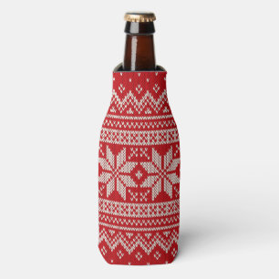 Christmas Sweater Knitting Pattern - RED Bottle Cooler