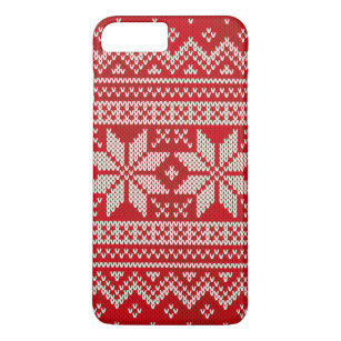 Christmas Sweater Knitting Pattern - RED Case-Mate iPhone Case