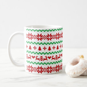 Christmas Sweater Pattern Coffee Mug