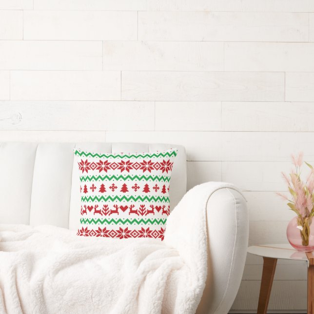 Christmas sweater Pattern Cushion (Couch)