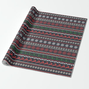 Christmas Sweater Pattern Wrapping Paper