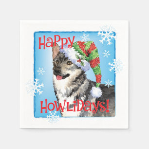 Christmas Swedish Vallhund Napkin