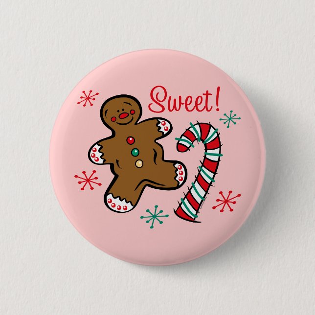 Christmas Sweet 6 Cm Round Badge (Front)