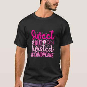 Christmas Sweet But Twisted Pink Candy Cane Tank T