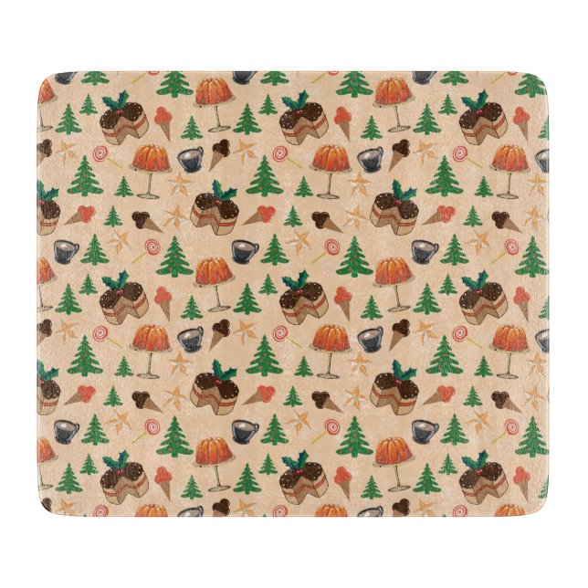 Christmas sweets cutting board (Front)