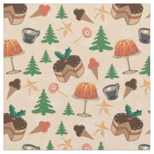 Christmas sweets fabric