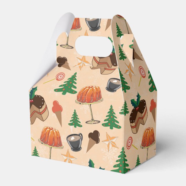 Christmas sweets favour box (Front Side)