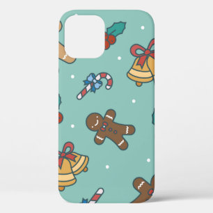 Christmas sweets seamless pattern iPhone 12 case