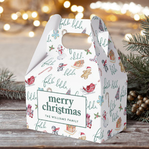 Christmas Sweets & Snowmen Favour Box