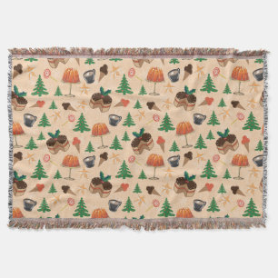 Christmas sweets throw blanket