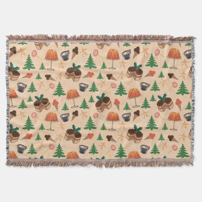 Christmas sweets throw blanket (Front)