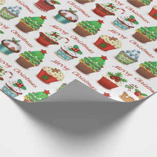 Christmas sweets wrapping paper