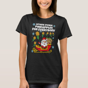 Christmas Swinger Santa Upside Down Pineapple For T-Shirt