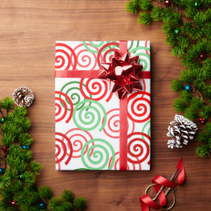 Christmas Swirls  Wrapping Paper