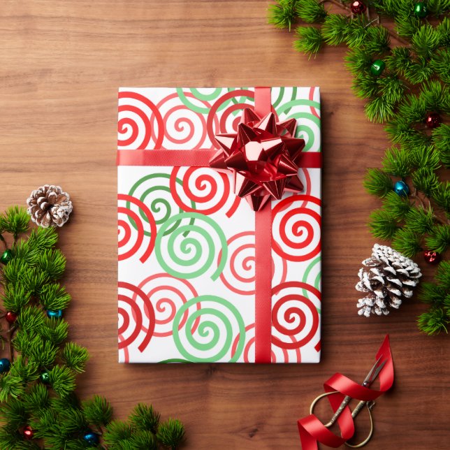 Christmas Swirls  Wrapping Paper (Holiday Gift)
