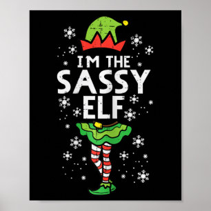 Christmas Sy Elf Xmas Family Matching Girls Kids W Poster