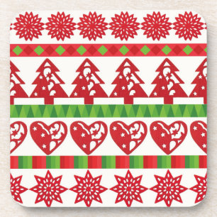 Christmas symbols coaster