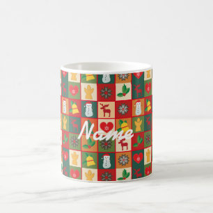 Christmas Symbols Medley Art Thunder_Cove Coffee Mug