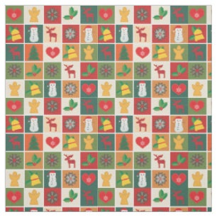 Christmas Symbols Medley Art Thunder_Cove Fabric