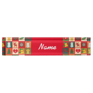 Christmas Symbols Medley Art Thunder_Cove Nameplate