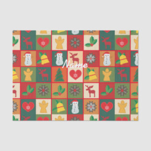 Christmas Symbols Medley Art Thunder_Cove Tissue Paper