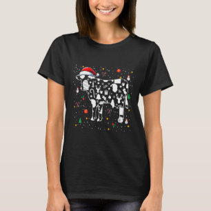 Christmas Symbols Santa Cow Cute Shape Matching Ki T-Shirt