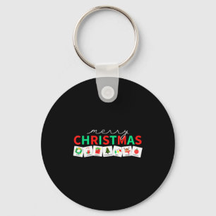 Christmas Symbols Special Education Teacher Speech Key Ring