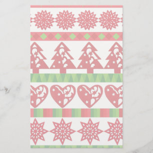 Christmas symbols stationery
