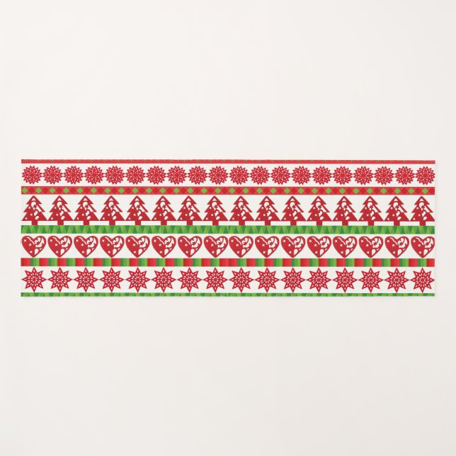 Christmas symbols yoga mat (Front (Horizontal))