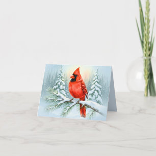 Christmas Sympathy Note Cardinal Memorial Holiday Note Card