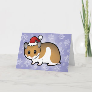 Christmas Syrian Hamster Holiday Card