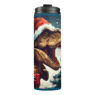 Christmas T-Rex 1 Thermal Tumbler