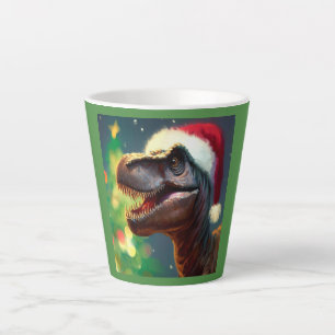Christmas T-Rex 2 Latte Mug