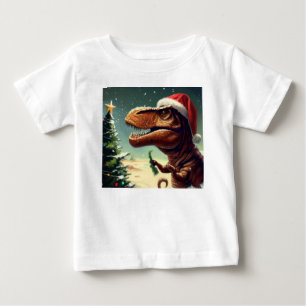 Christmas T-Rex 4 Baby T-Shirt