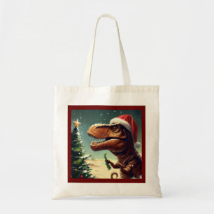 Christmas T-Rex 4 Tote Bag