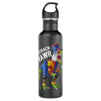 Christmas T Rex Dinosaur Nutcracker Nutcracker Gif 710 Ml Water Bottle