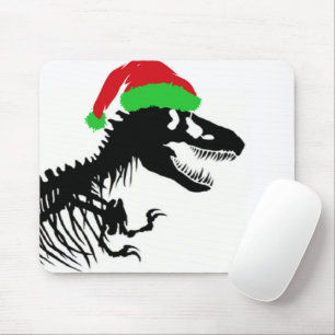 Christmas T-Rex Mouse Pad