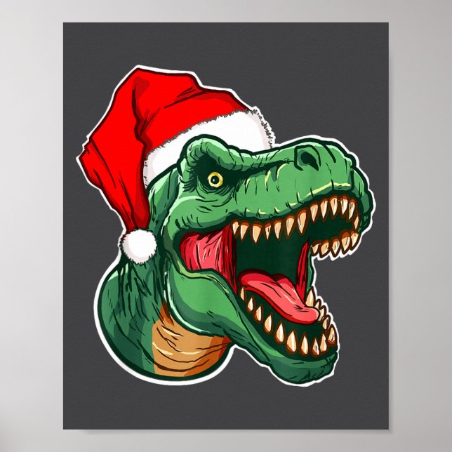 Christmas T-rex  Poster (Front)