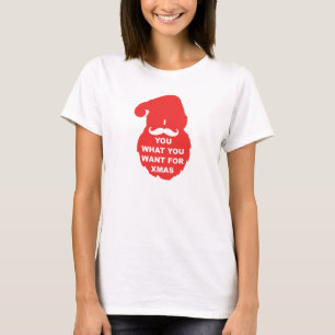 CHRISTMAS T-SHIRT I moustache you what, for xmas