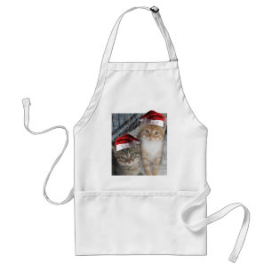 Christmas Tabby Kittens Standard Apron
