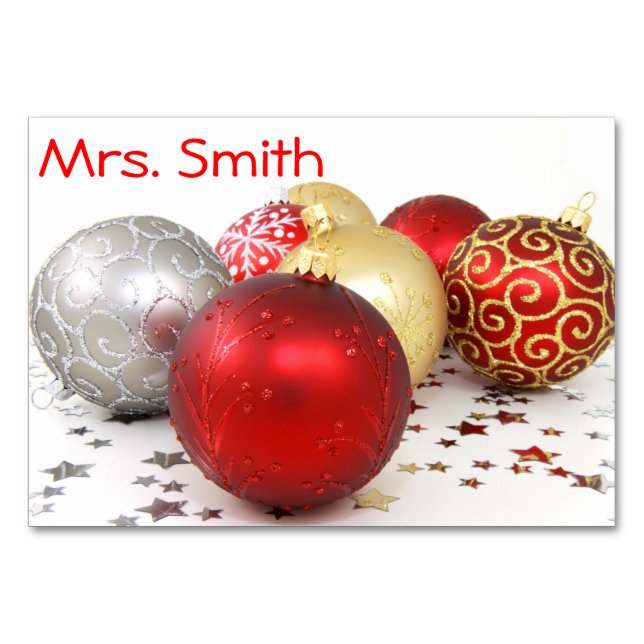 Christmas Table Card (Front)