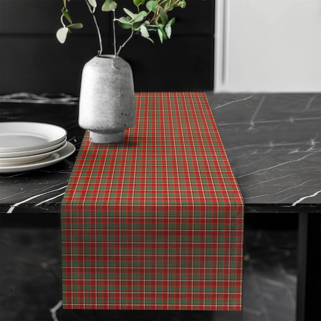 Christmas Table Decor in Classic Tartan Pattern Long Table Runner (Christmas Table Decor in Classic Tartan Pattern Long Table Runner)