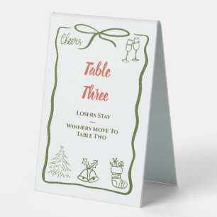Christmas Table Three Bunco