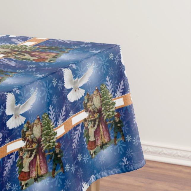 Christmas Tablecloth, Christmas Angel Tablecloth (In Situ)