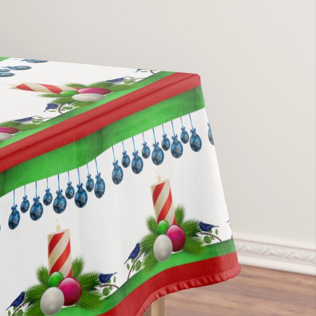 Christmas Tablecloth, Christmas Candle Tablecloth (In Situ)