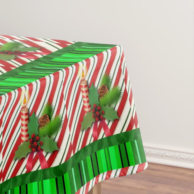 Christmas Tablecloth, Christmas Candle Tablecloth (In Situ)